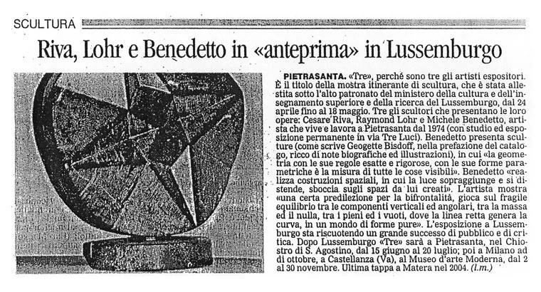 Il Tirreno 14.05.2003