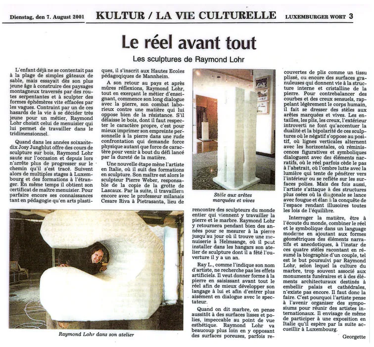 Luxemburger Wort - 07.08.2001